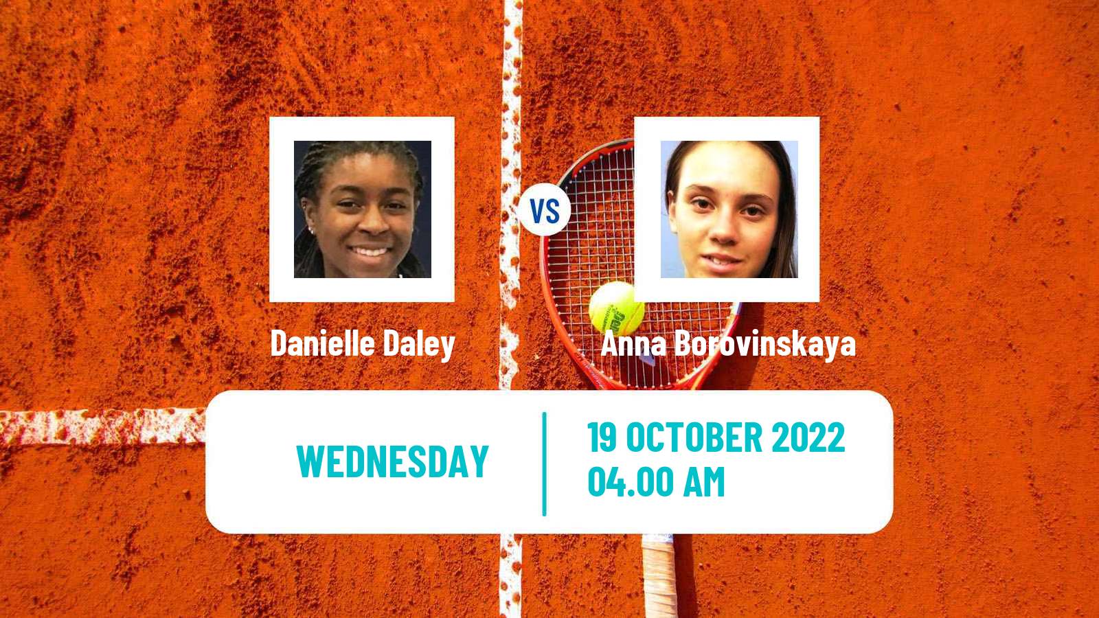Tennis ITF Tournaments Danielle Daley - Anna Borovinskaya
