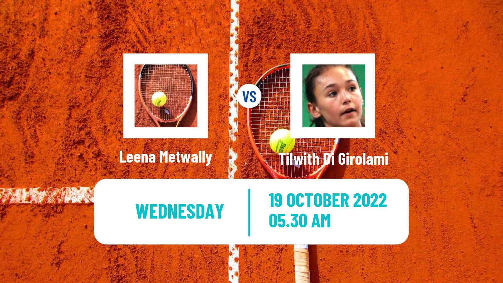 Tennis ITF Tournaments Leena Metwally - Tilwith Di Girolami