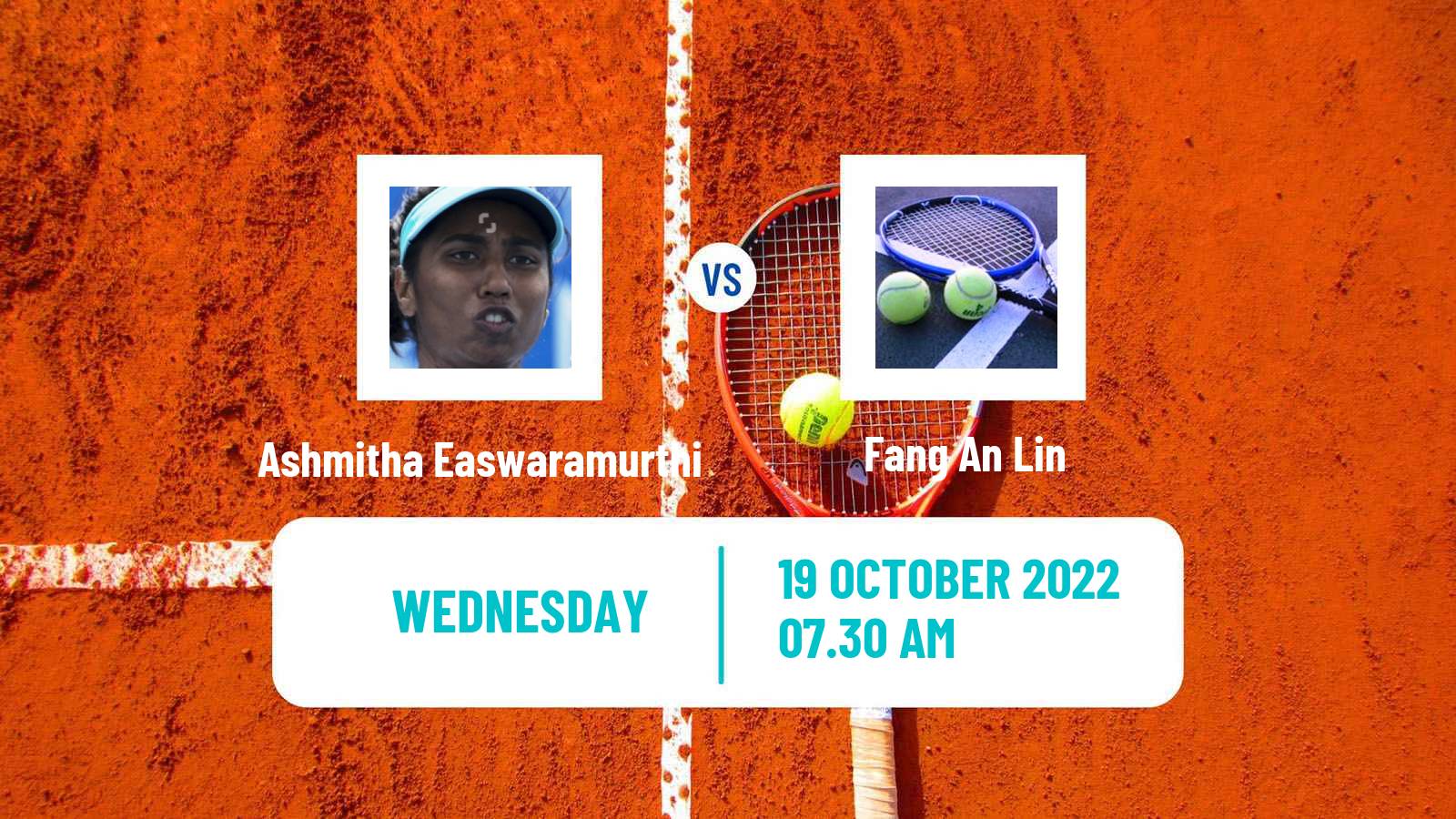 Tennis ITF Tournaments Ashmitha Easwaramurthi - Fang An Lin
