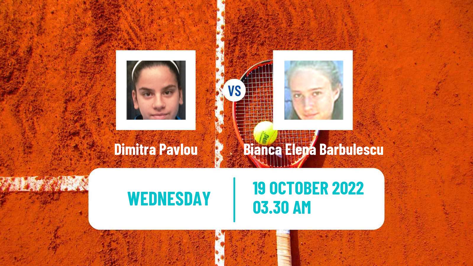 Tennis ITF Tournaments Dimitra Pavlou - Bianca Elena Barbulescu
