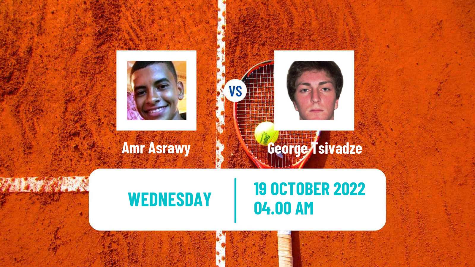 Tennis ITF Tournaments Amr Asrawy - George Tsivadze