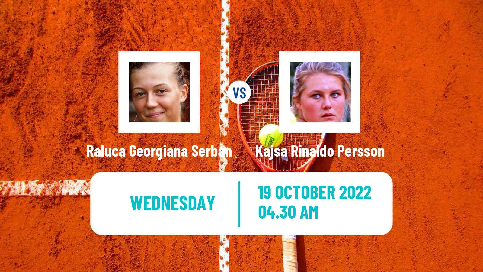 Tennis ITF Tournaments Raluca Georgiana Serban - Kajsa Rinaldo Persson