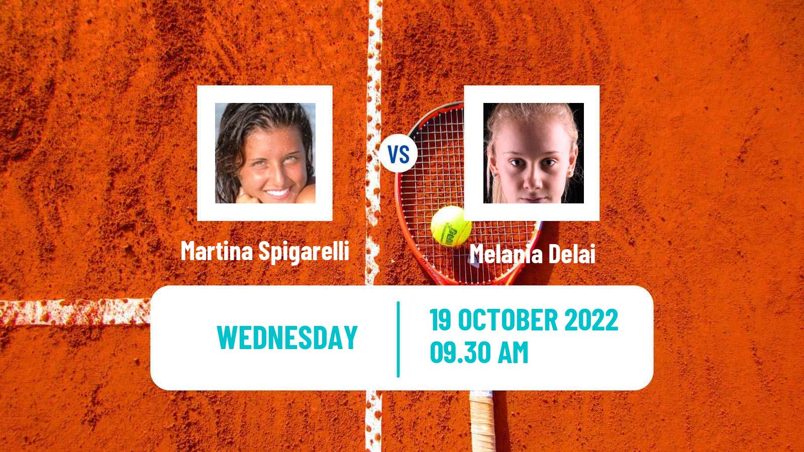 Tennis ITF Tournaments Martina Spigarelli - Melania Delai