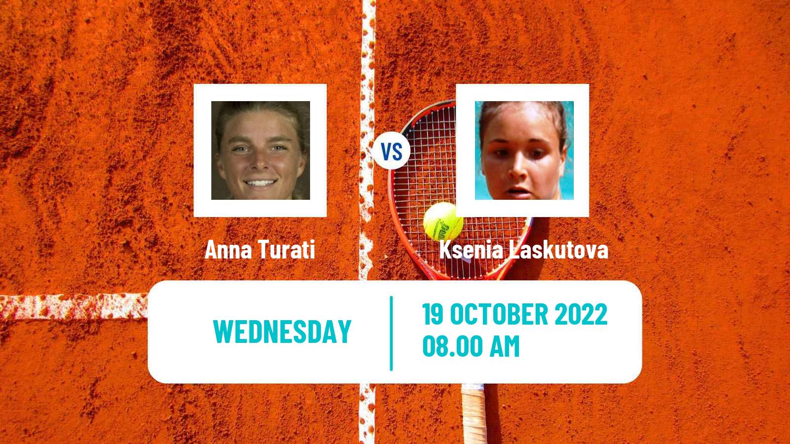 Tennis ITF Tournaments Anna Turati - Ksenia Laskutova