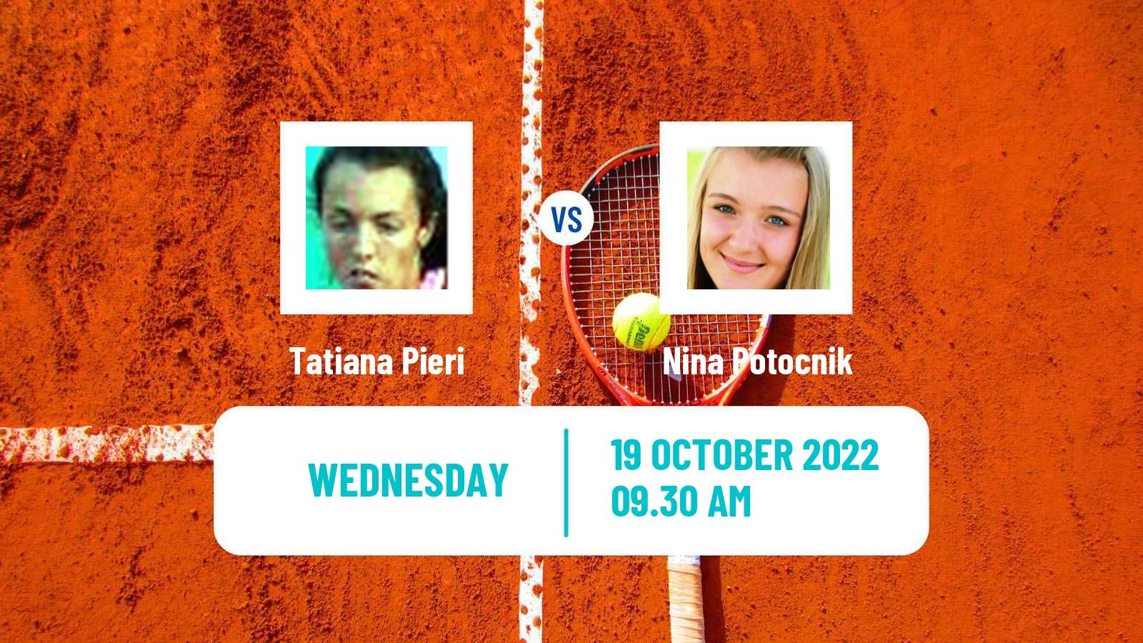 Tennis ITF Tournaments Tatiana Pieri - Nina Potocnik