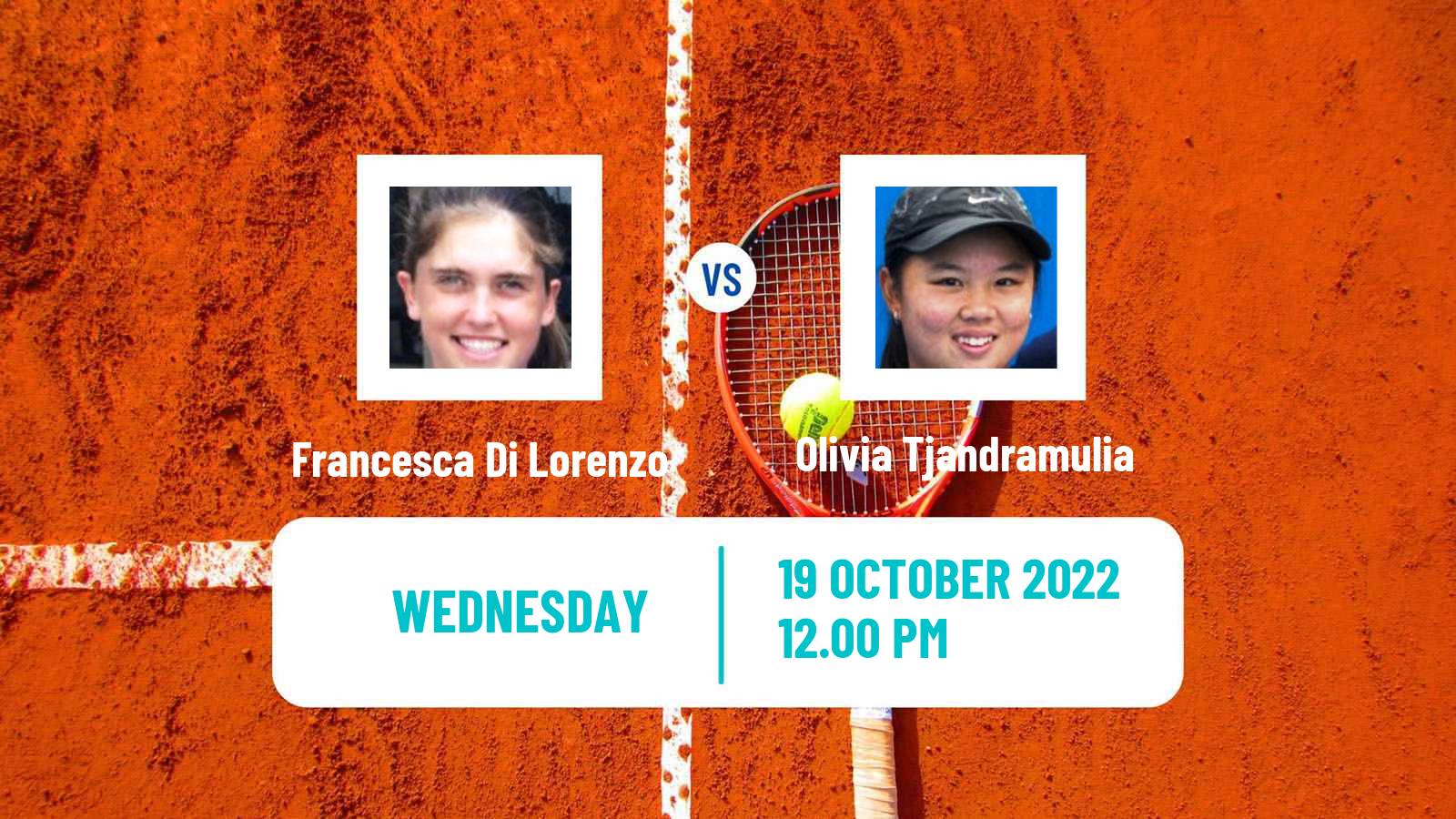 Tennis ITF Tournaments Francesca Di Lorenzo - Olivia Tjandramulia
