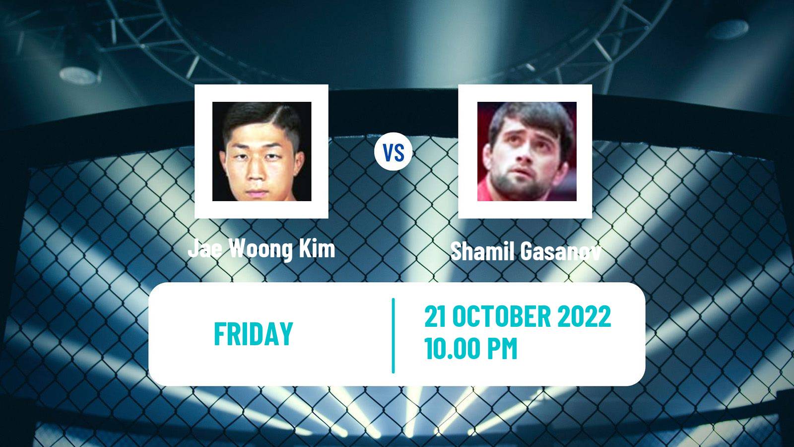 MMA MMA Jae Woong Kim - Shamil Gasanov