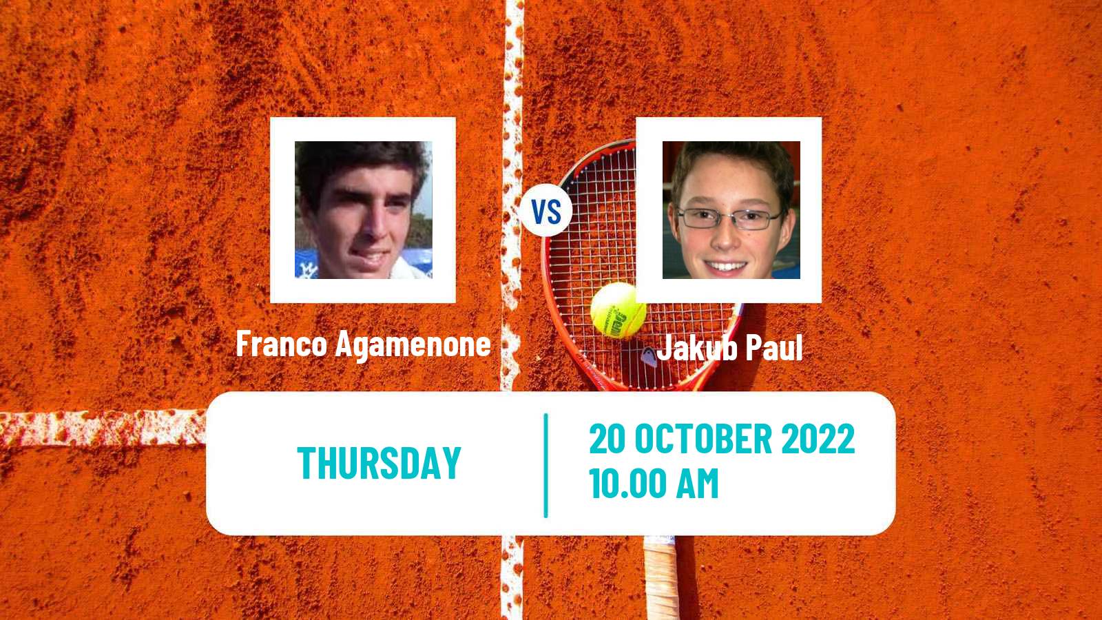 Tennis ATP Challenger Franco Agamenone - Jakub Paul