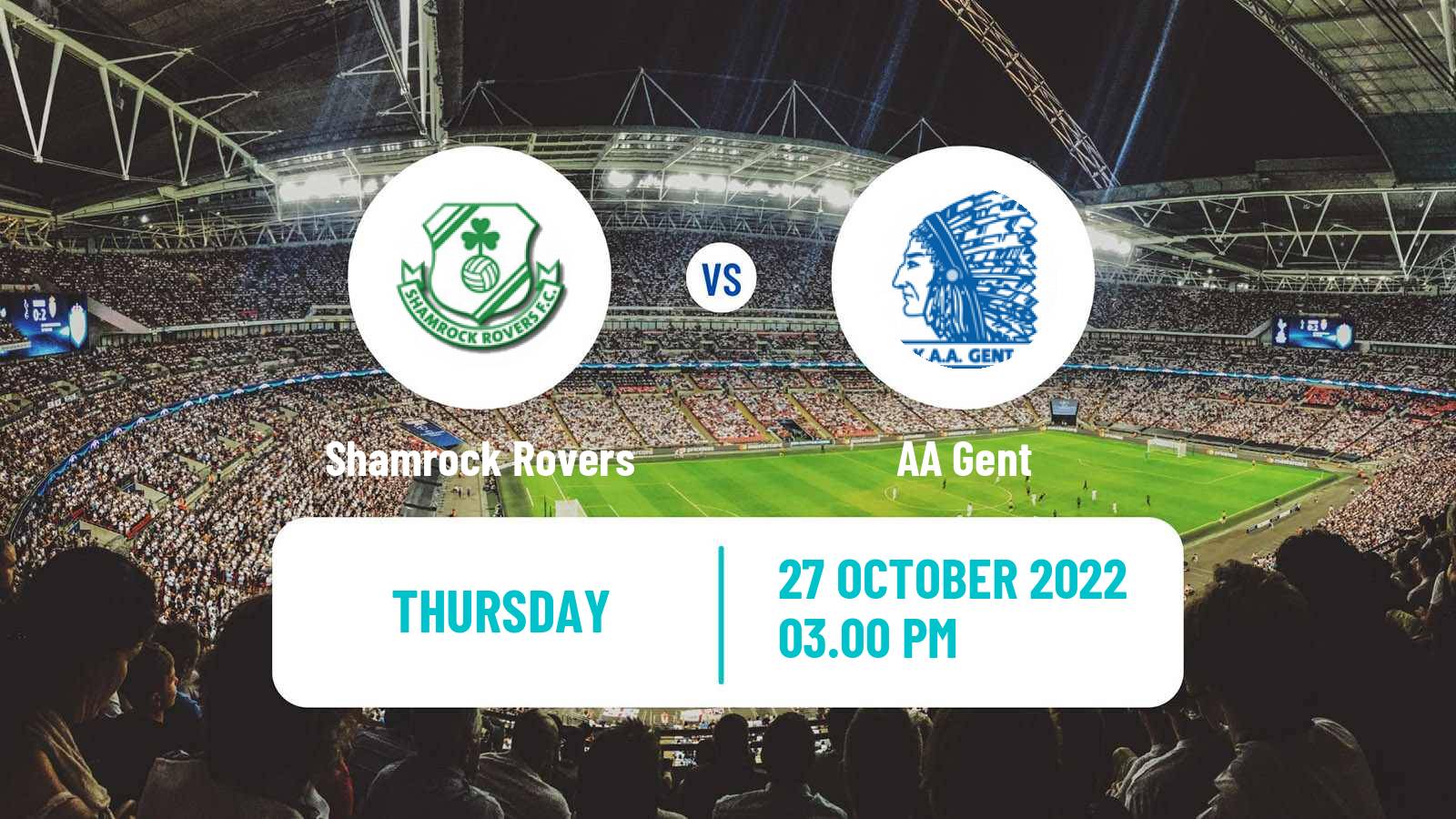 Soccer UEFA Europa Conference League Shamrock Rovers - Gent