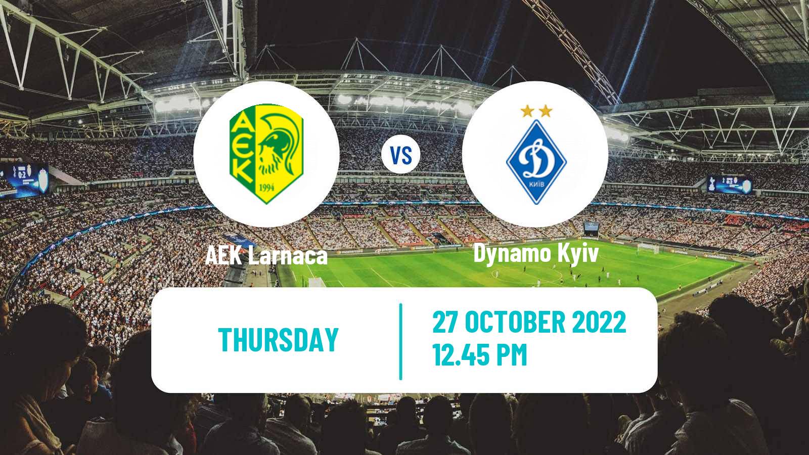 Soccer UEFA Europa League AEK Larnaca - Dynamo Kyiv