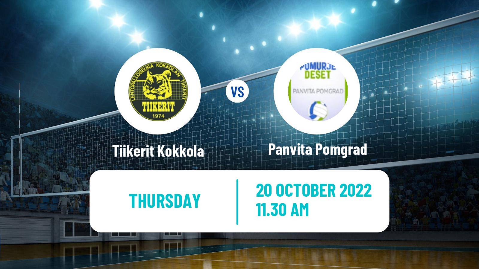 Volleyball CEV Challenge Cup Tiikerit Kokkola - Panvita Pomgrad