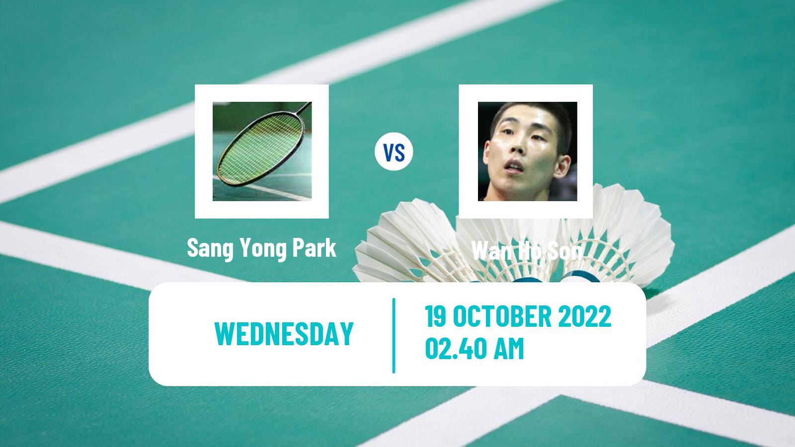 Badminton Badminton Sang Yong Park - Wan Ho Son