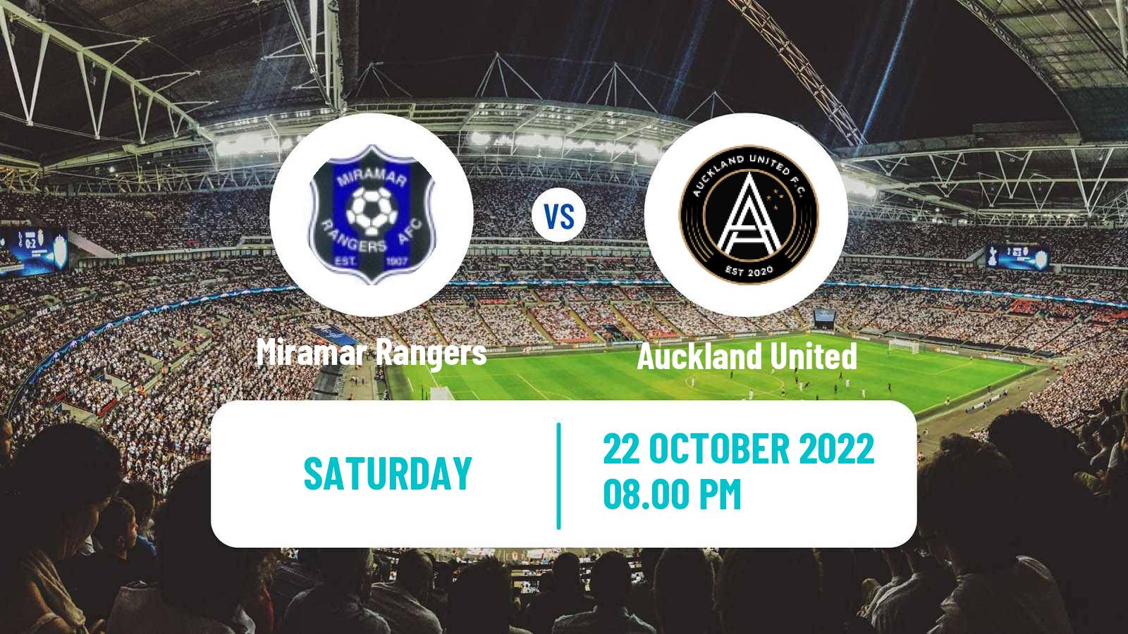 Soccer New Zealand National League Miramar Rangers - Auckland United