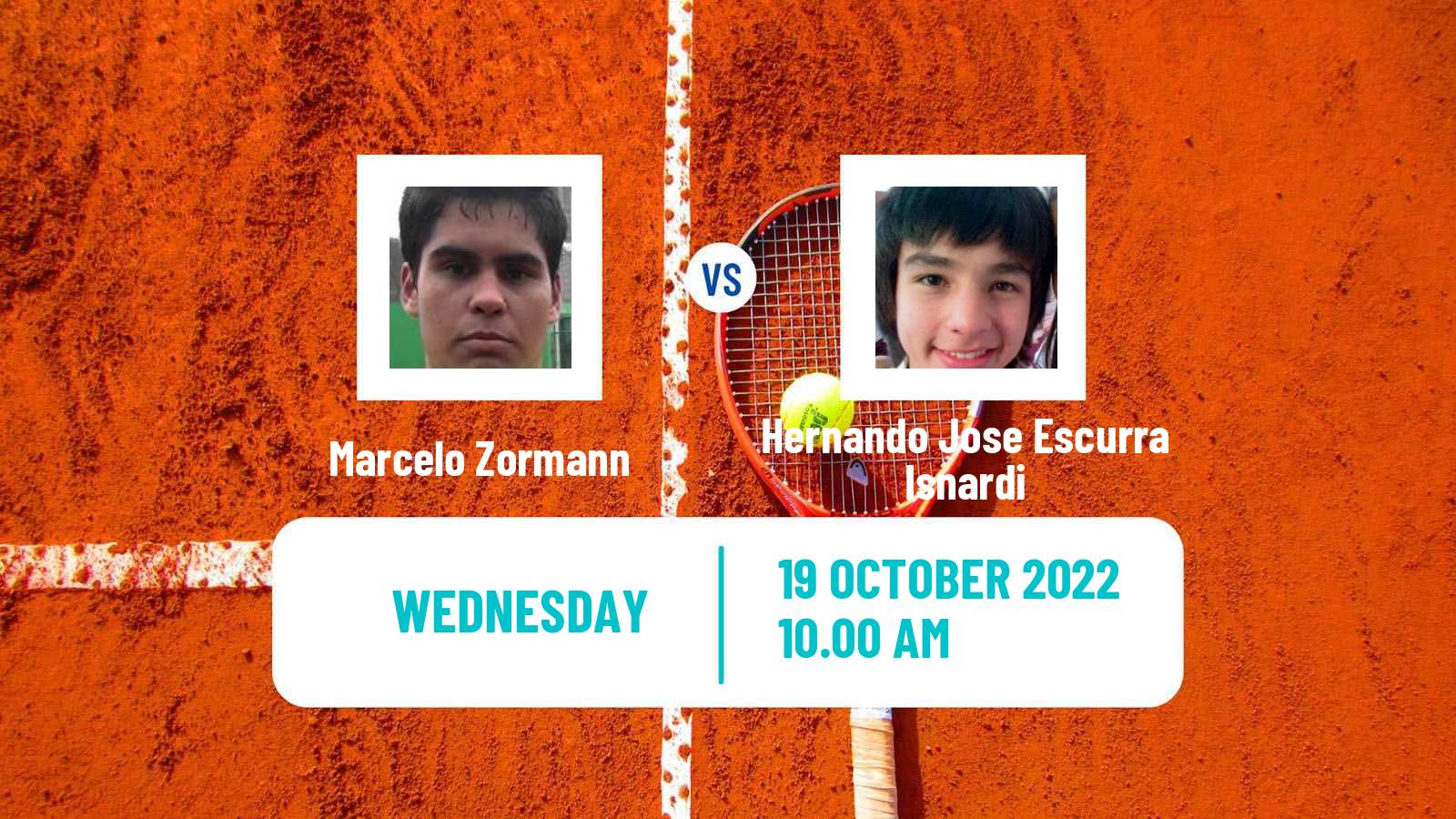 Tennis ITF Tournaments Marcelo Zormann - Hernando Jose Escurra Isnardi
