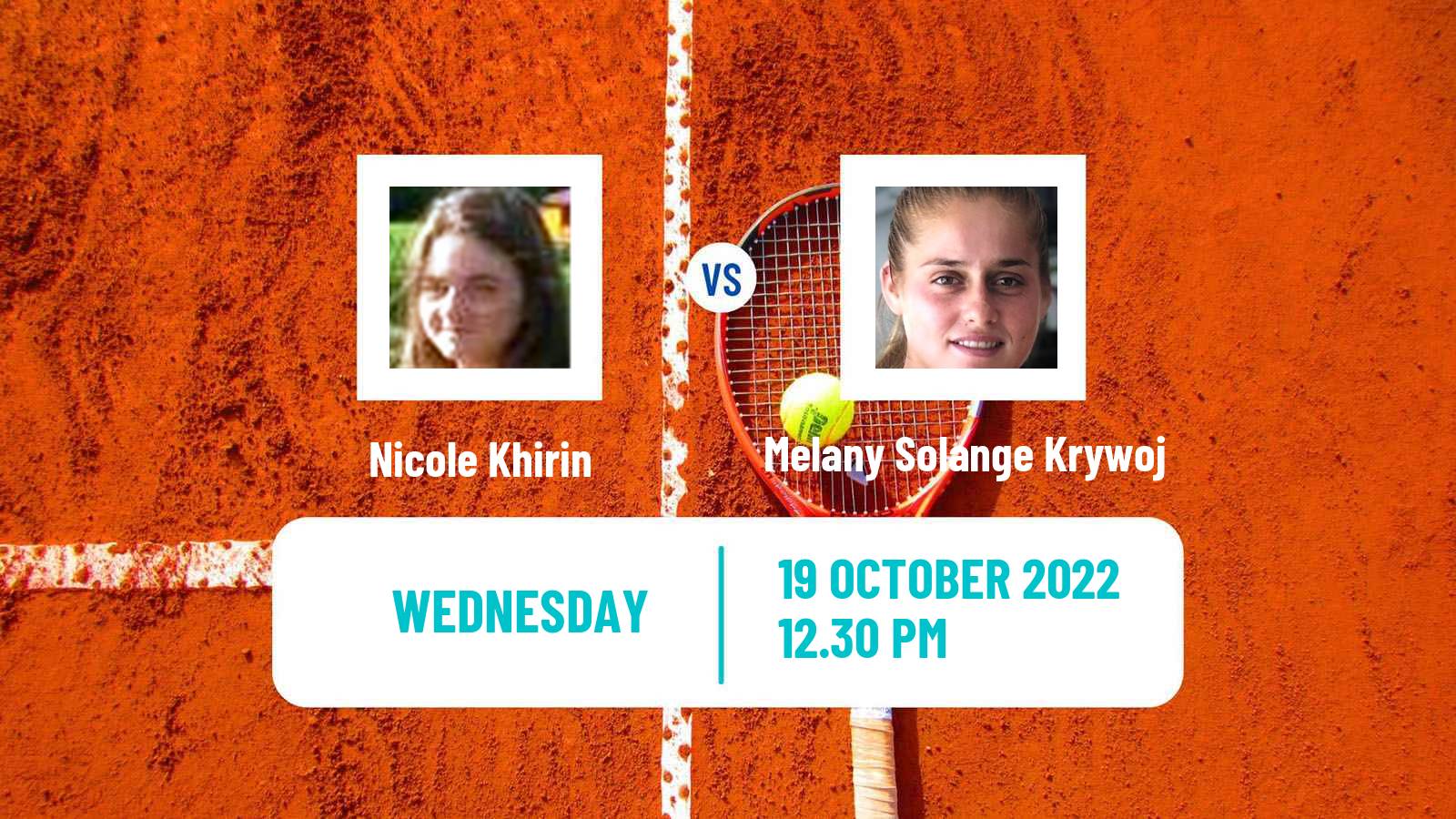 Tennis ITF Tournaments Nicole Khirin - Melany Solange Krywoj
