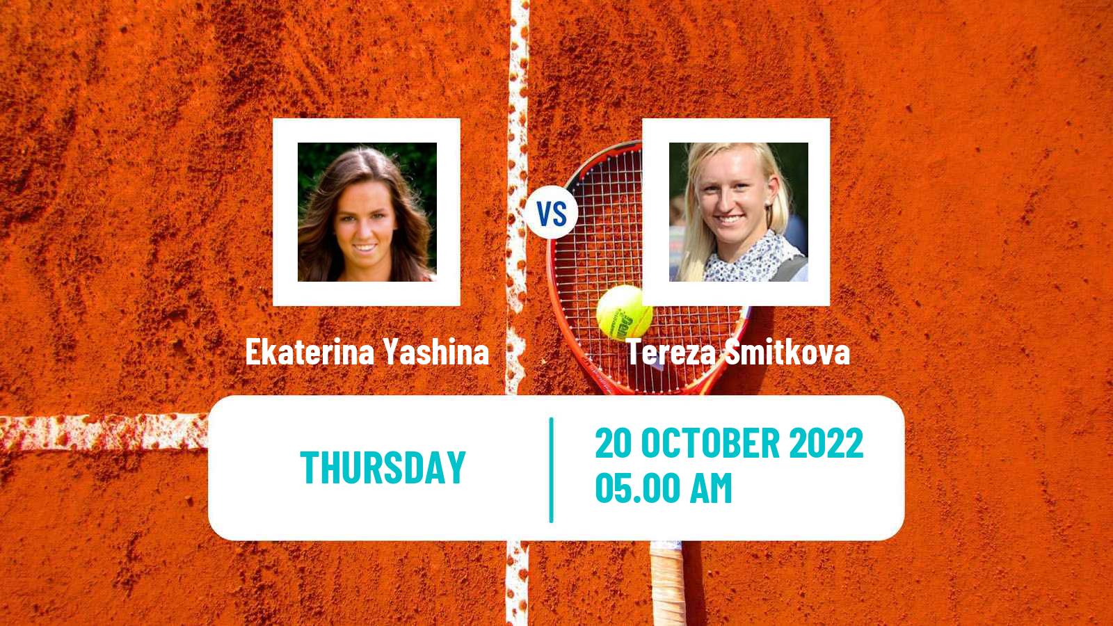 Tennis ITF Tournaments Ekaterina Yashina - Tereza Smitkova