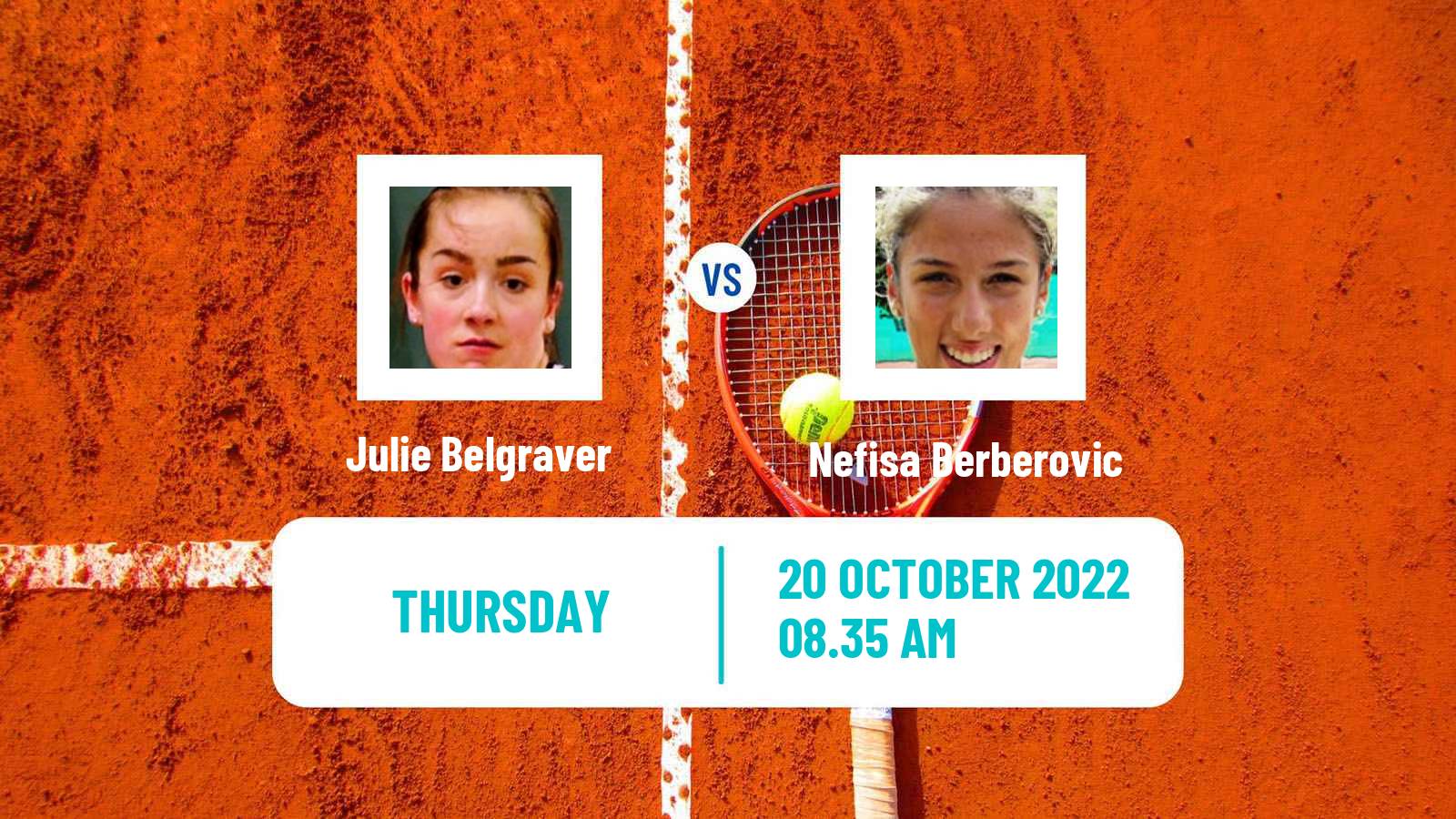 Tennis ITF Tournaments Julie Belgraver - Nefisa Berberovic