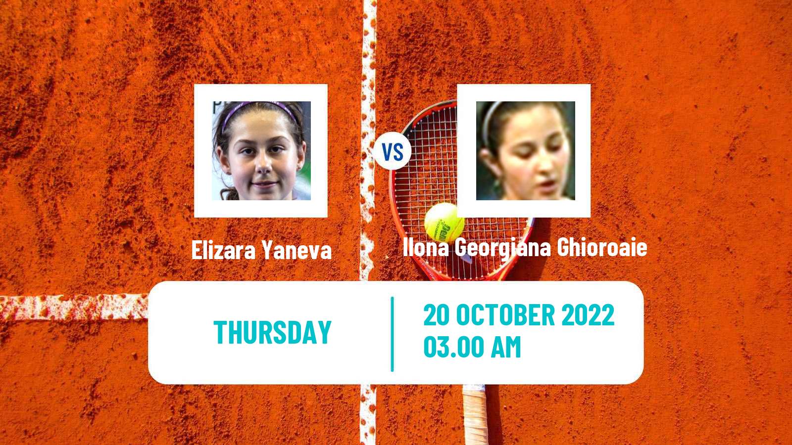 Tennis ITF Tournaments Elizara Yaneva - Ilona Georgiana Ghioroaie