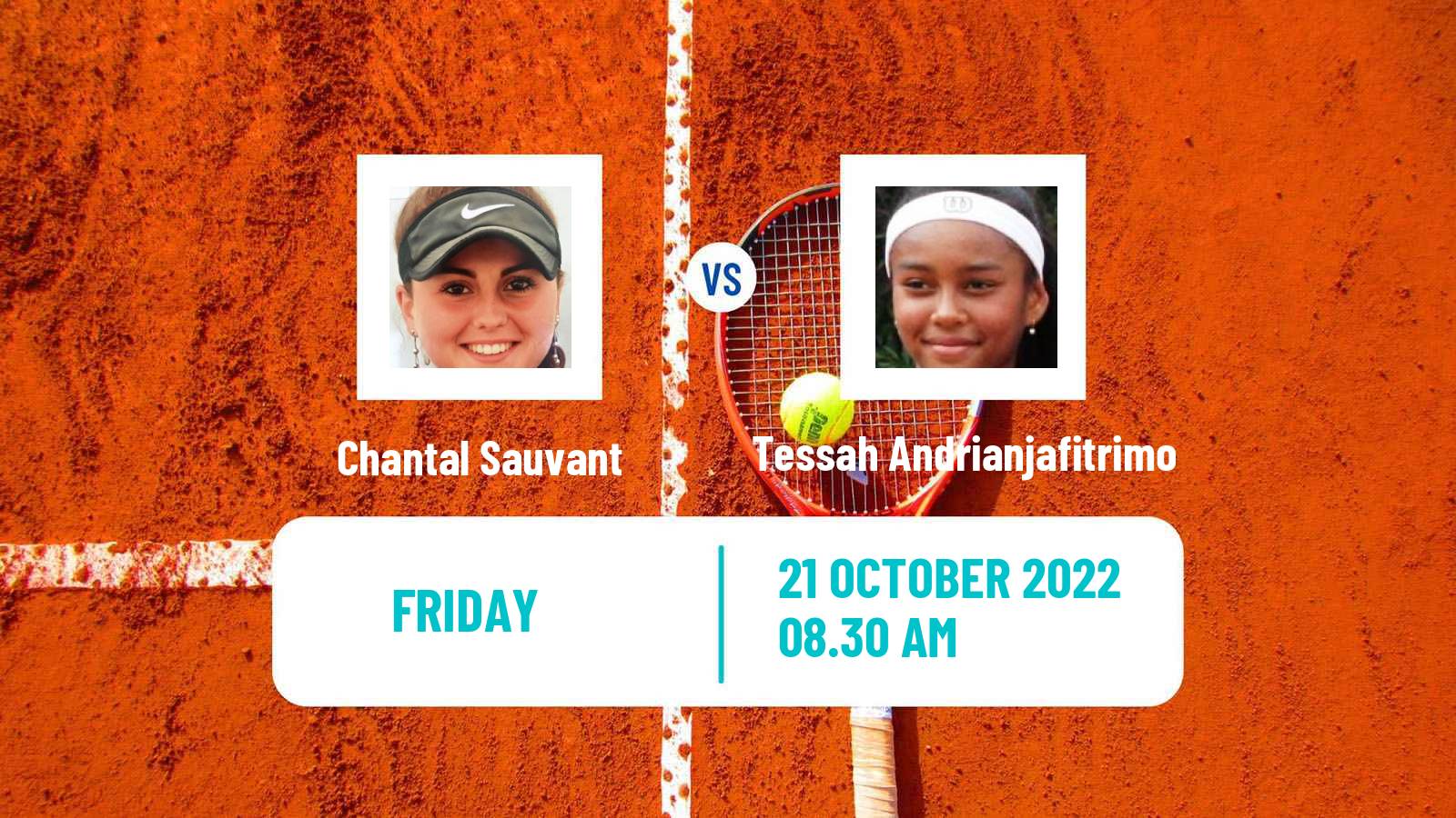 Tennis ITF Tournaments Chantal Sauvant - Tessah Andrianjafitrimo