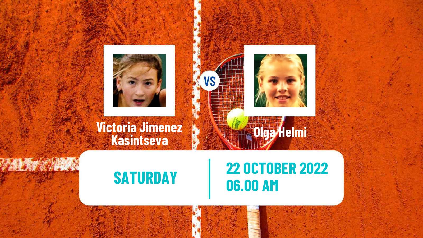 Tennis ITF Tournaments Victoria Jimenez Kasintseva - Olga Helmi