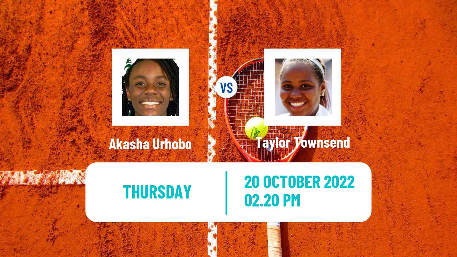 Tennis ITF Tournaments Akasha Urhobo - Taylor Townsend