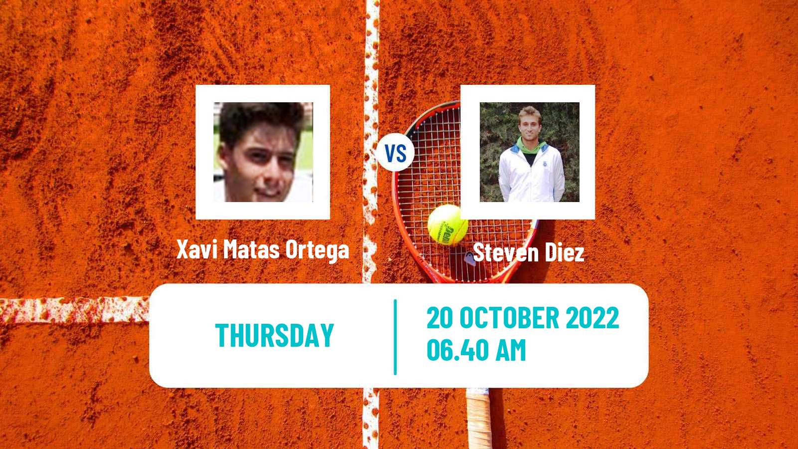 Tennis ITF Tournaments Xavi Matas Ortega - Steven Diez