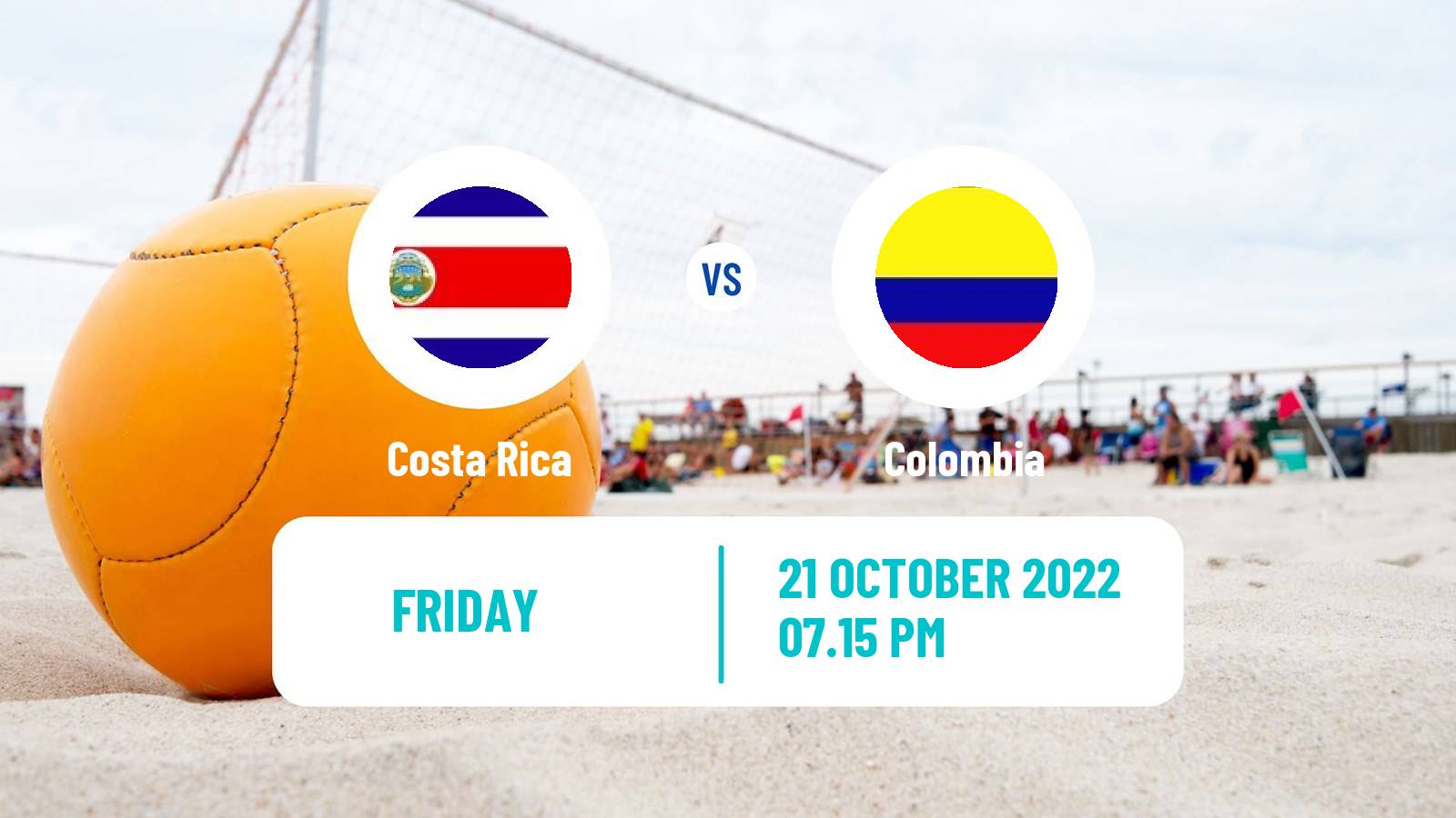 Beach soccer Beach Soccer Costa Rica - Colombia