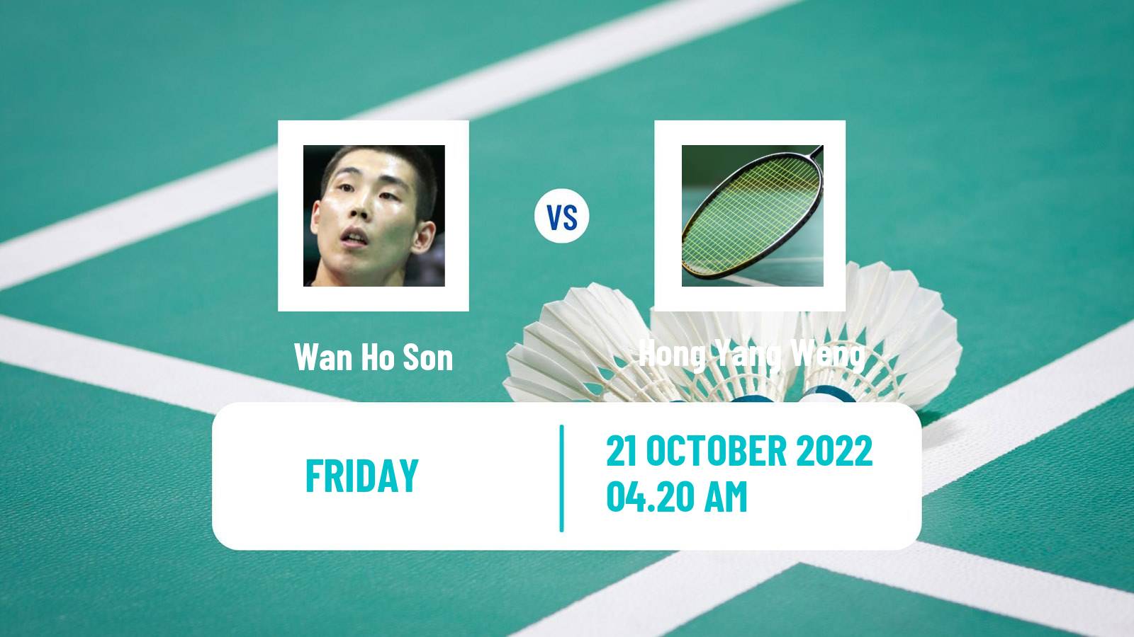 Badminton Badminton Wan Ho Son - Hong Yang Weng