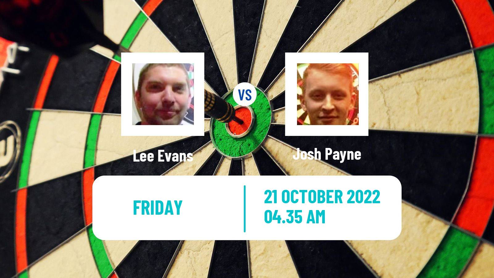 Darts Darts Lee Evans - Josh Payne