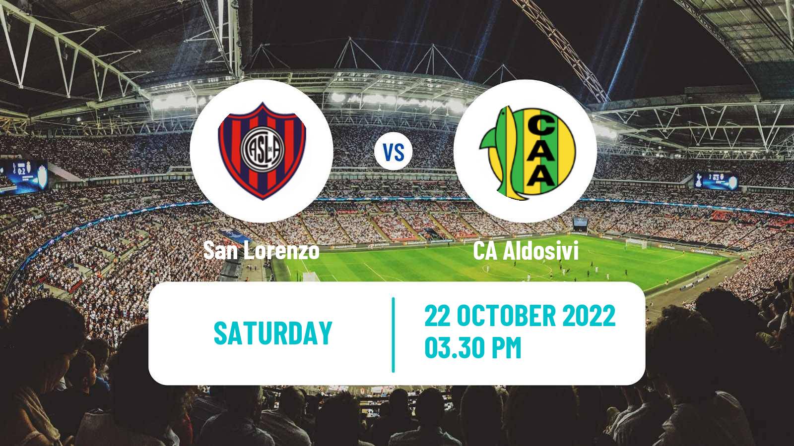 Soccer Argentinian Liga Profesional San Lorenzo - Aldosivi