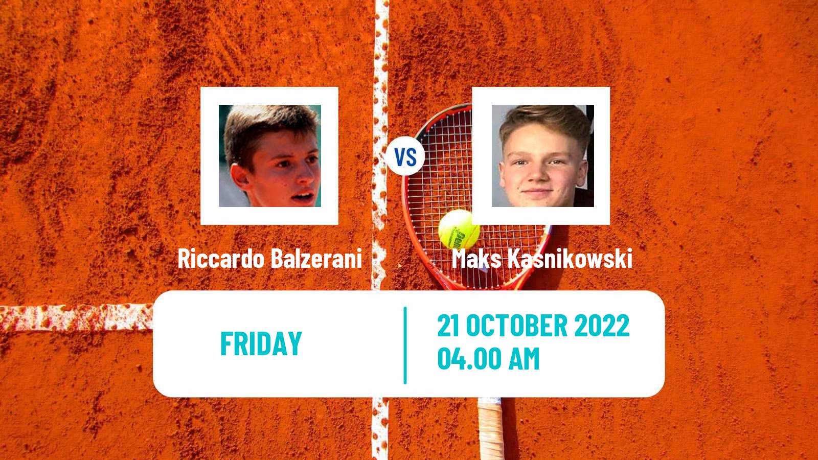 Tennis ITF Tournaments Riccardo Balzerani - Maks Kasnikowski