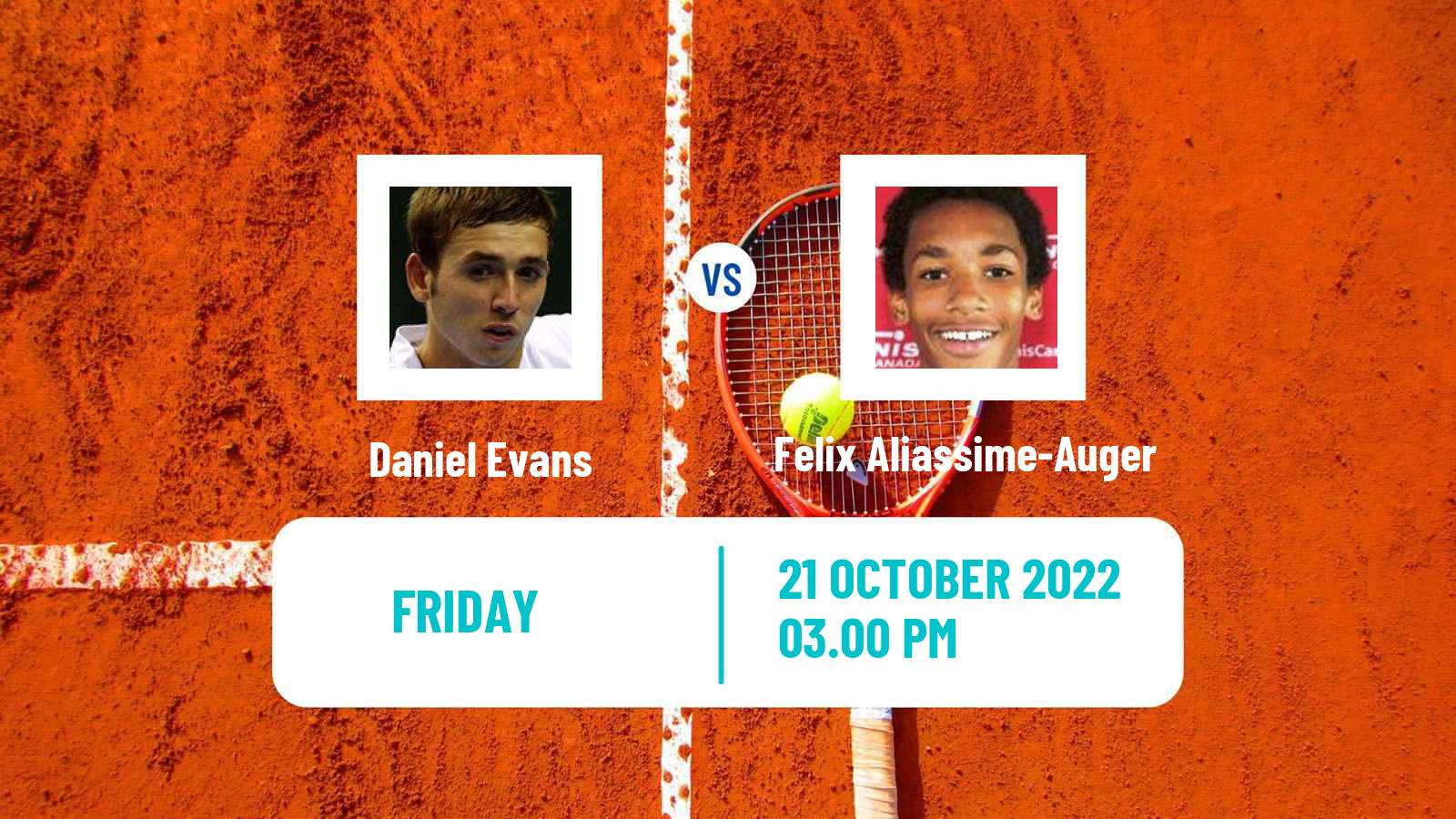 Tennis ATP Antwerp Daniel Evans - Felix Aliassime-Auger