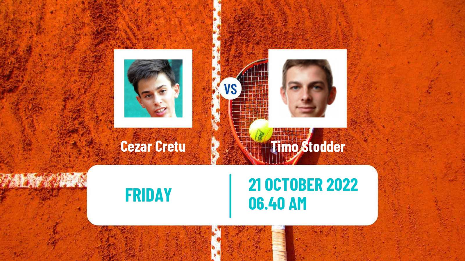 Tennis ITF Tournaments Cezar Cretu - Timo Stodder