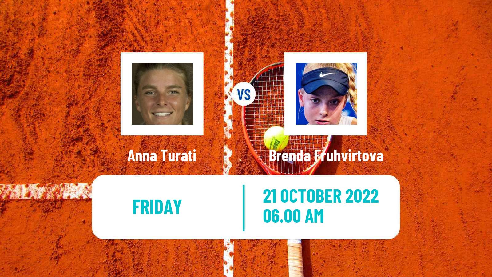 Tennis ITF Tournaments Anna Turati - Brenda Fruhvirtova
