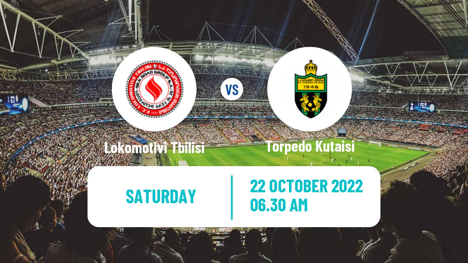 Soccer Georgian Erovnuli Liga Lokomotivi Tbilisi - Torpedo Kutaisi