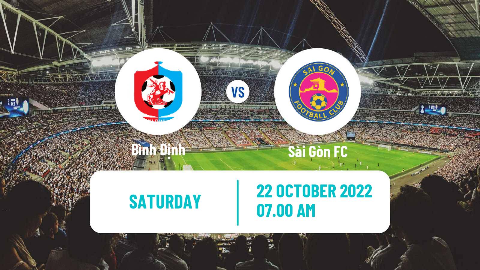 Soccer Vietnamese V League 1 Bình Định - Sài Gòn