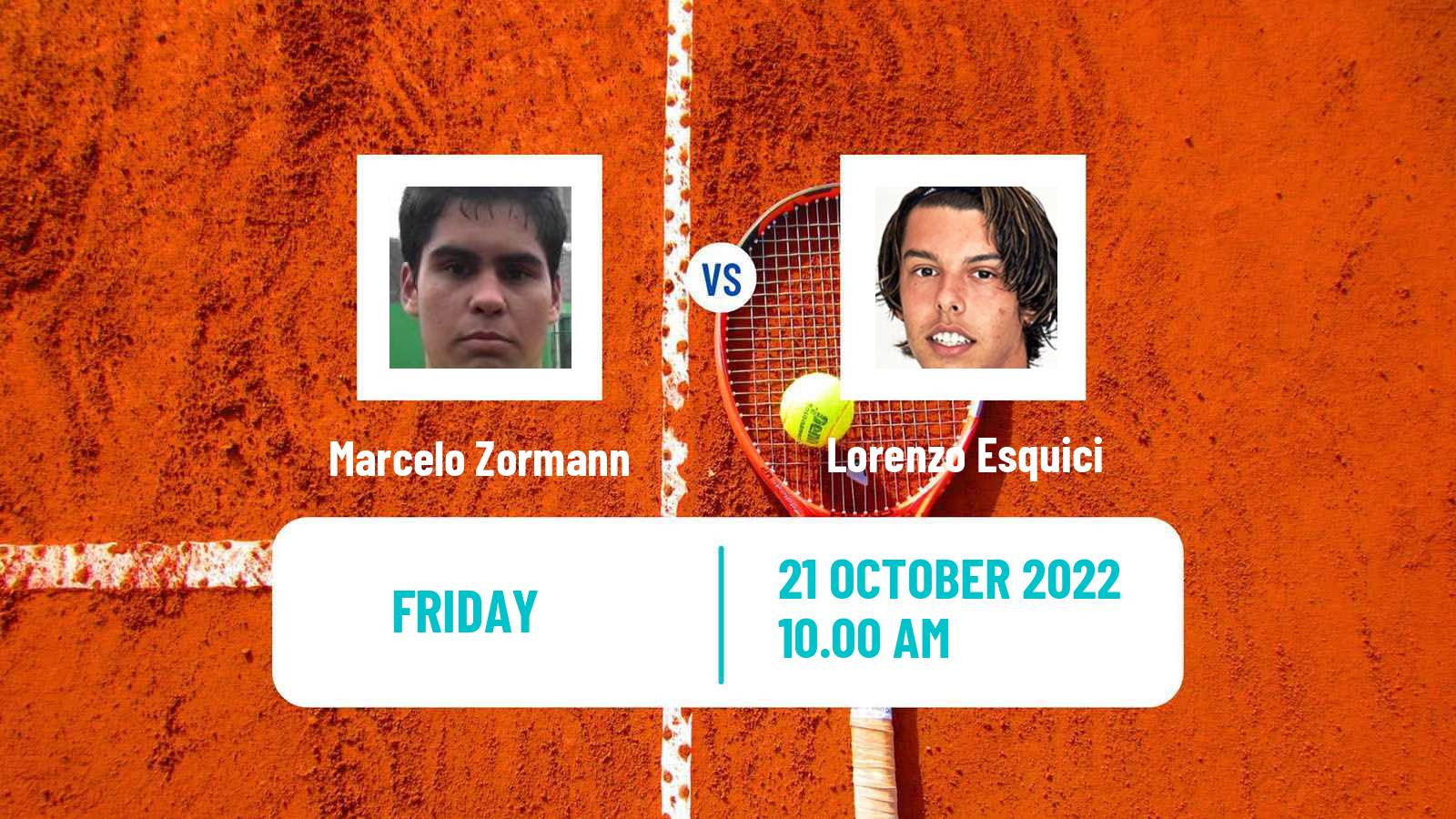 Tennis ITF Tournaments Marcelo Zormann - Lorenzo Esquici