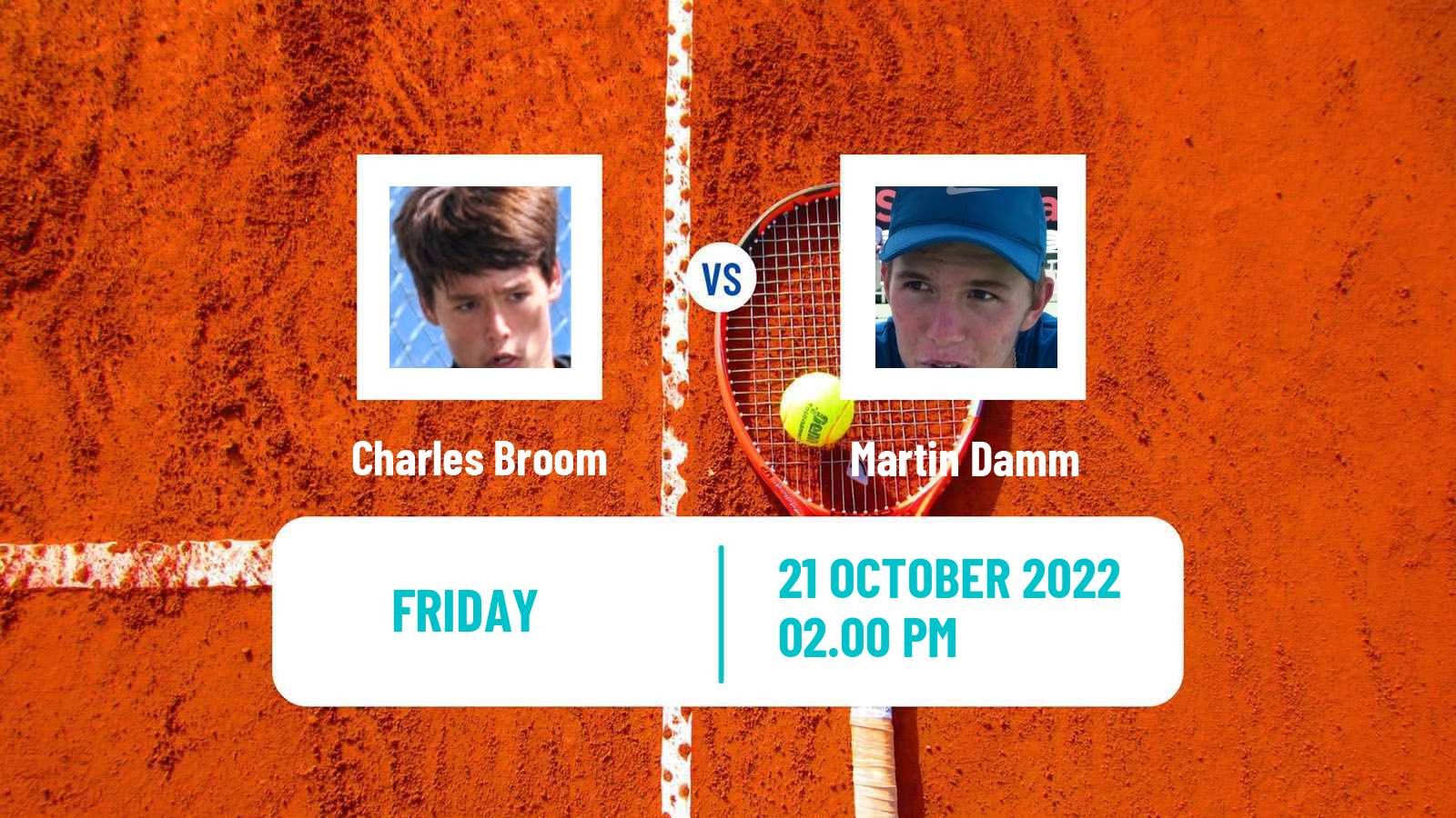 Tennis ITF Tournaments Charles Broom - Martin Damm