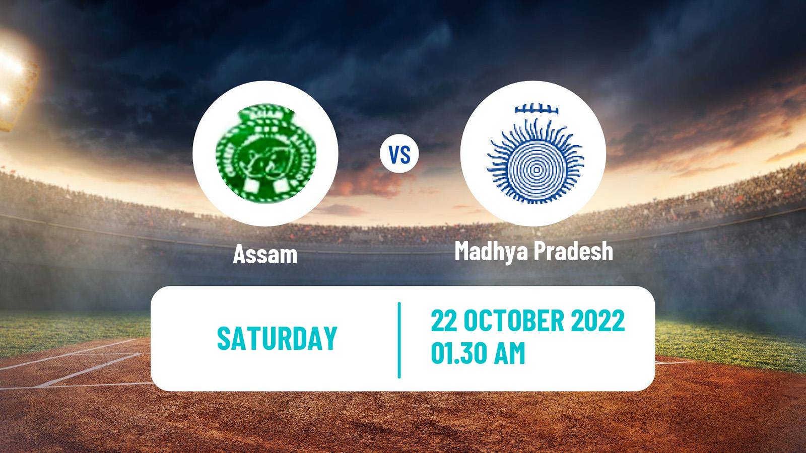 Cricket Syed Mushtaq Ali Trophy Assam - Madhya Pradesh