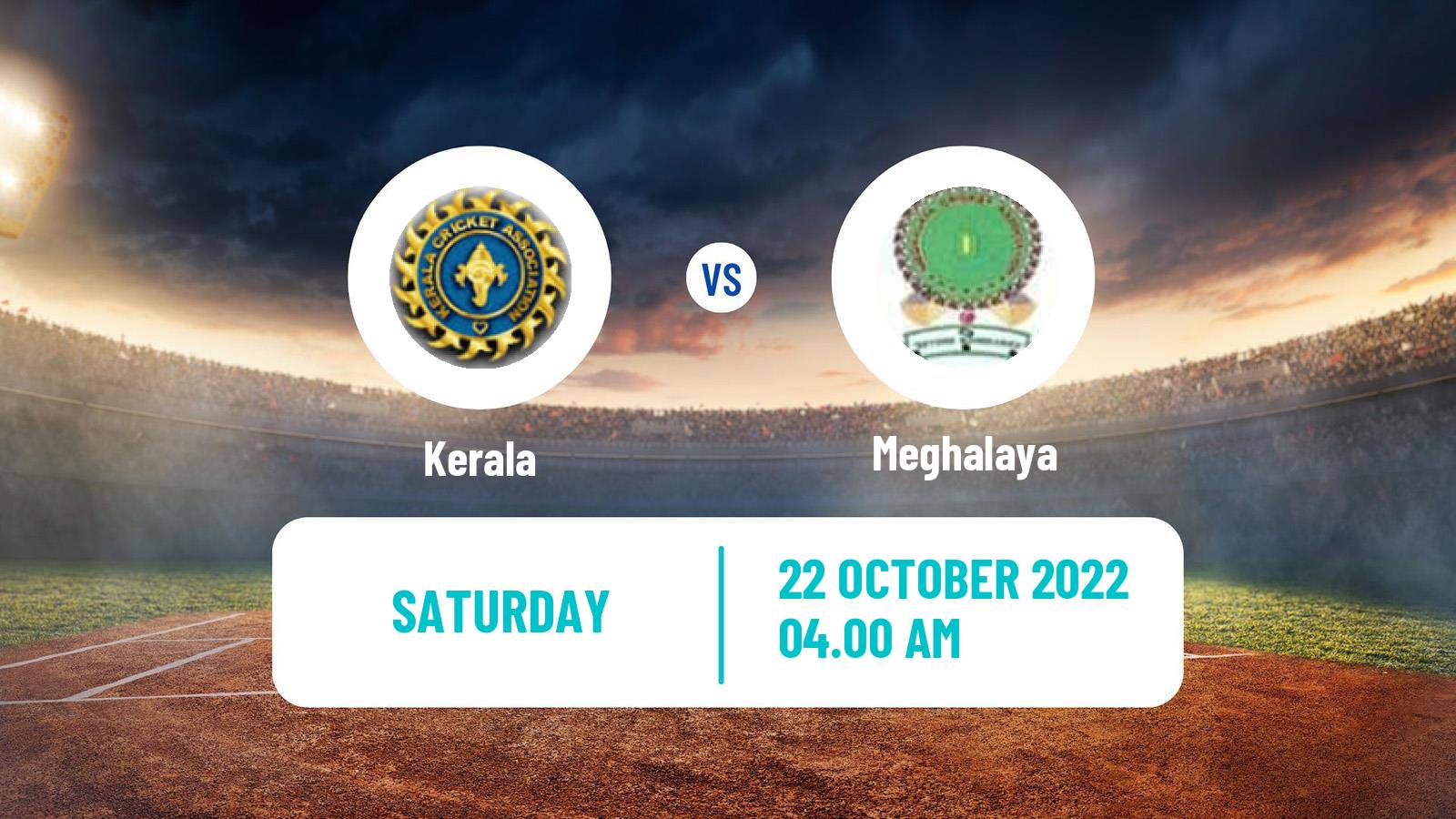 Cricket Syed Mushtaq Ali Trophy Kerala - Meghalaya
