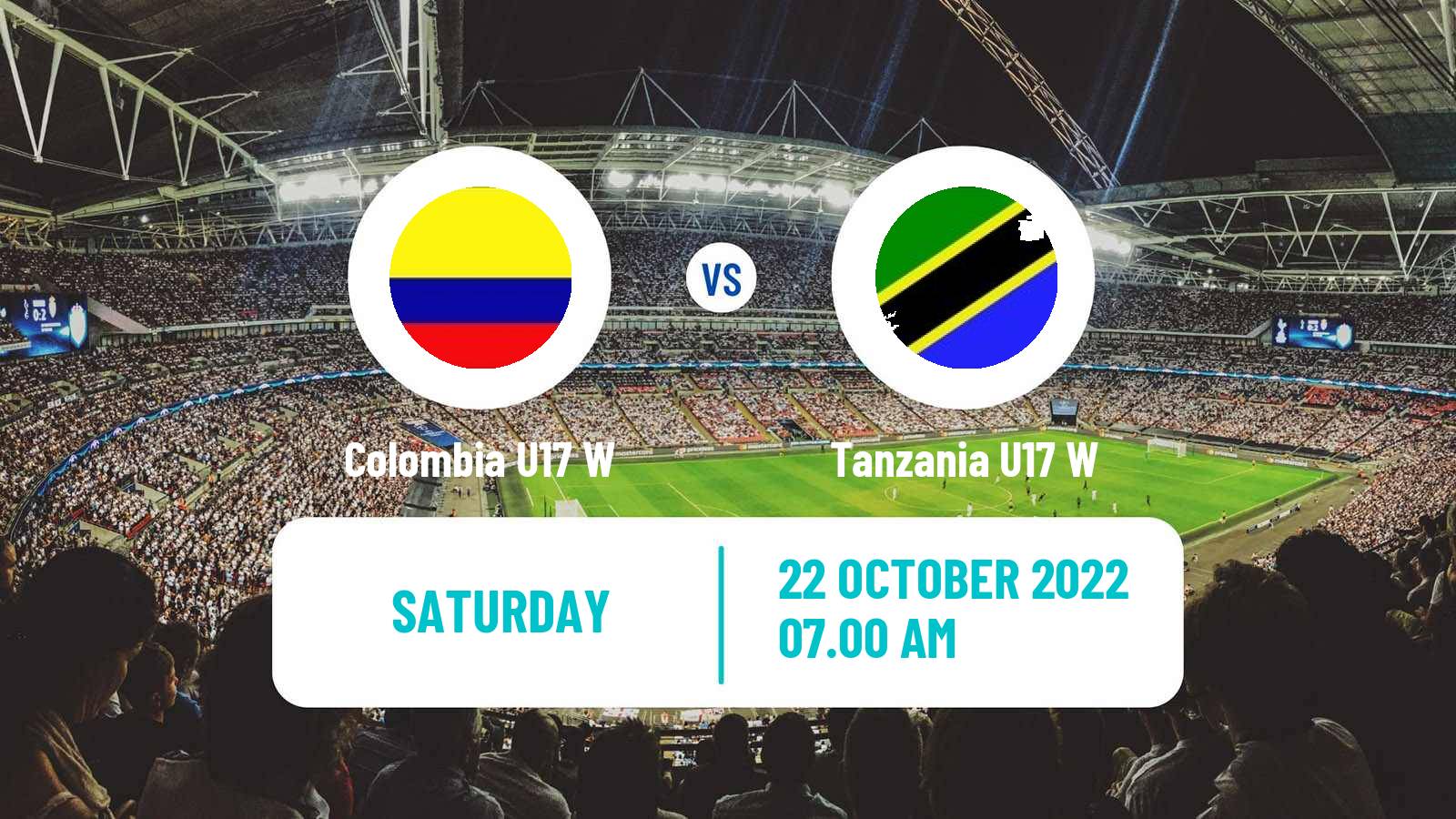 Soccer World Cup Women U17 Colombia U17 W - Tanzania U17 W