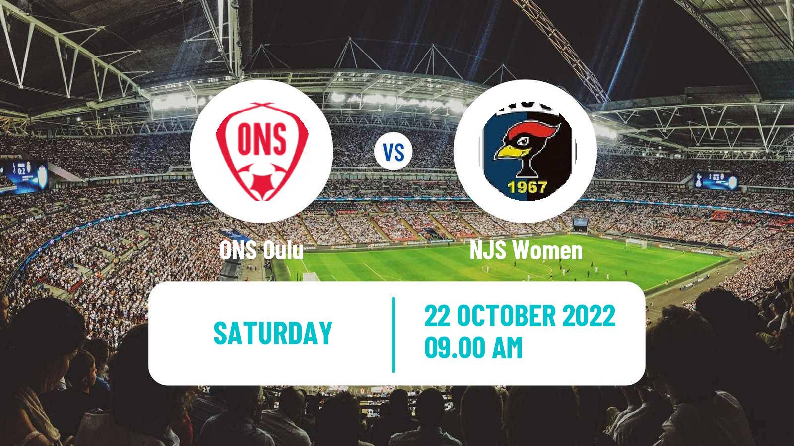 Soccer Finnish Kansallinen Liiga Women ONS Oulu - NJS