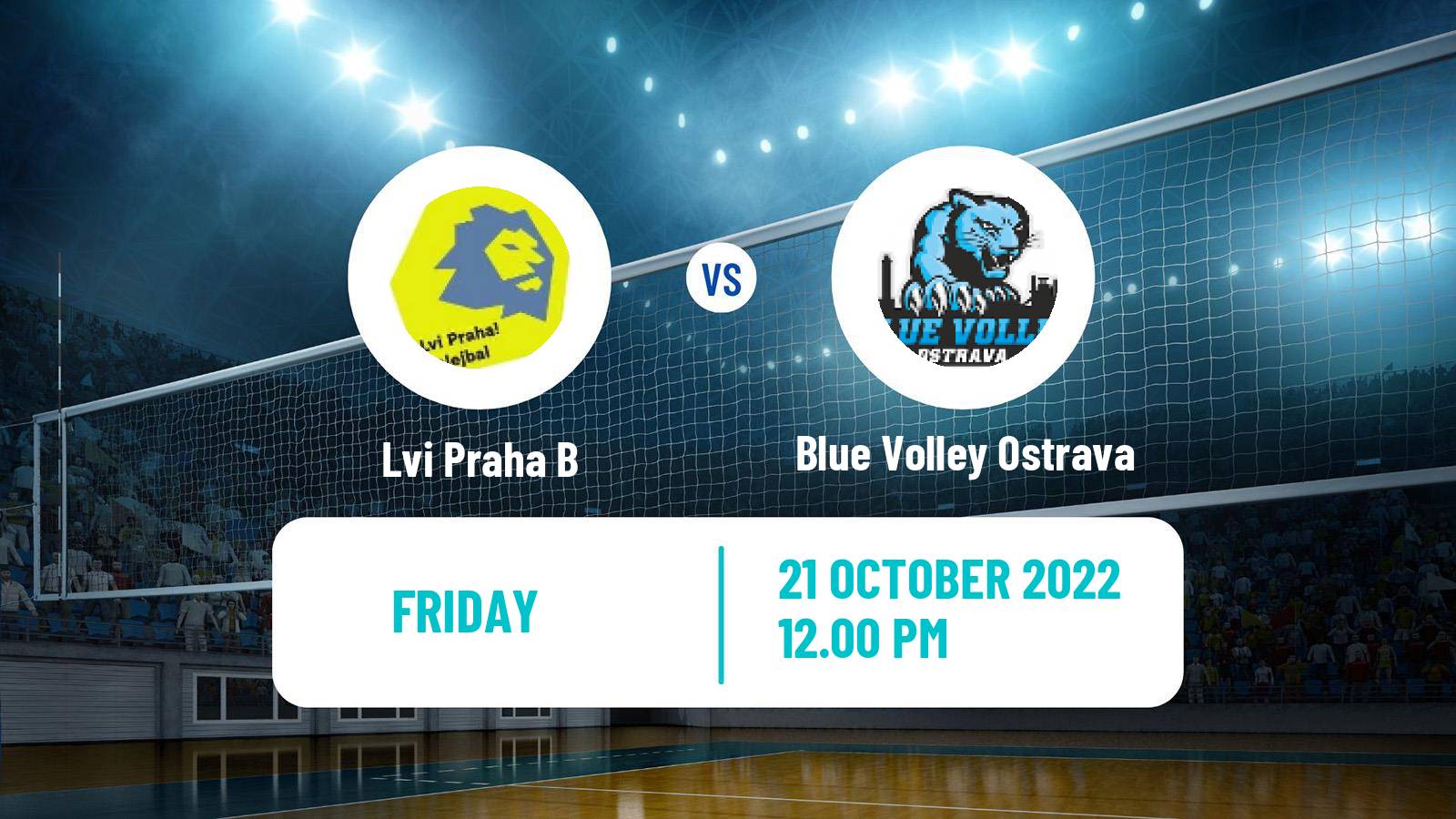 Volleyball Czech 1 Liga Volleyball Lvi Praha B - Blue Volley Ostrava