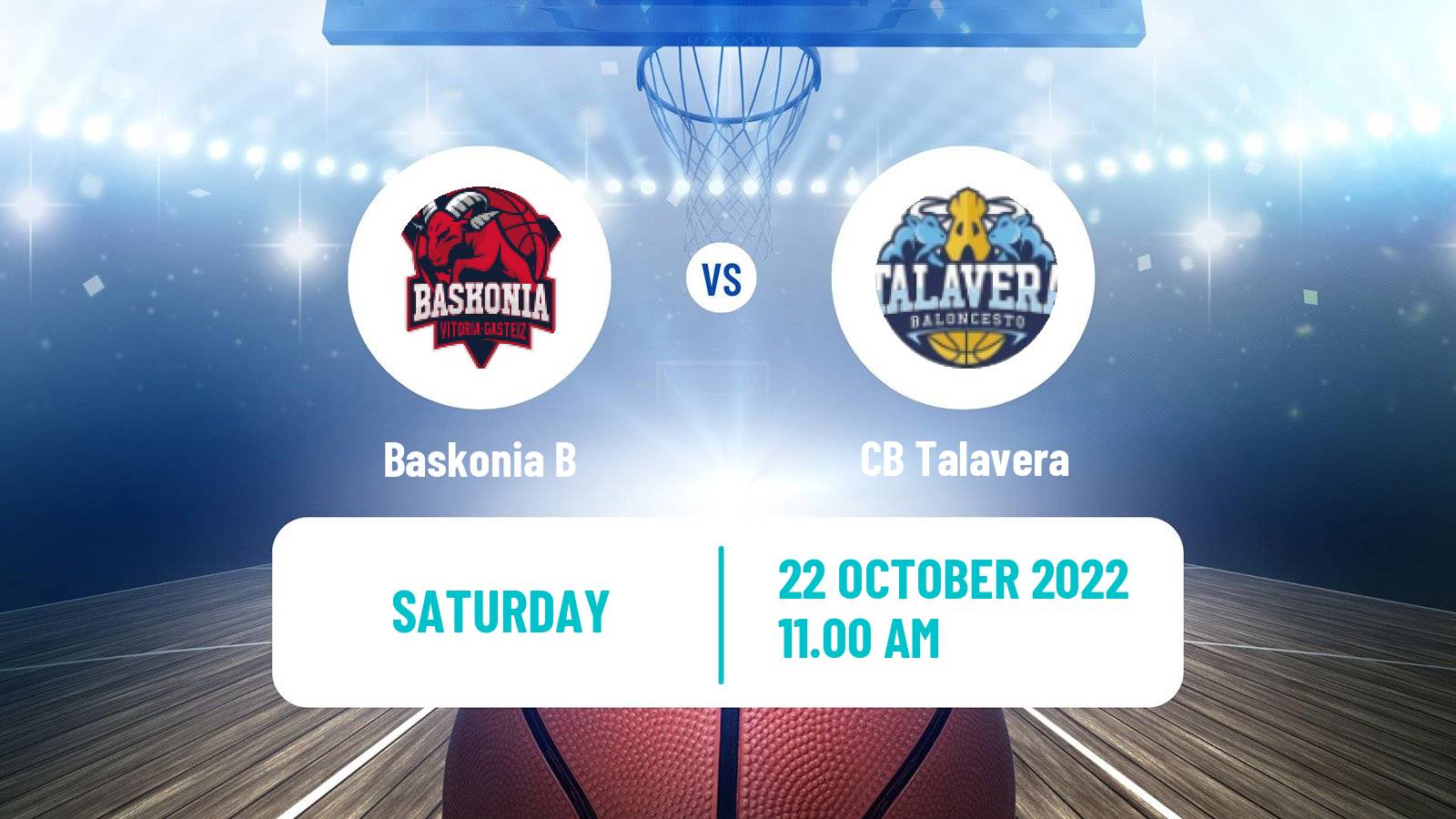 Basketball Spanish LEB Plata Baskonia B - Talavera