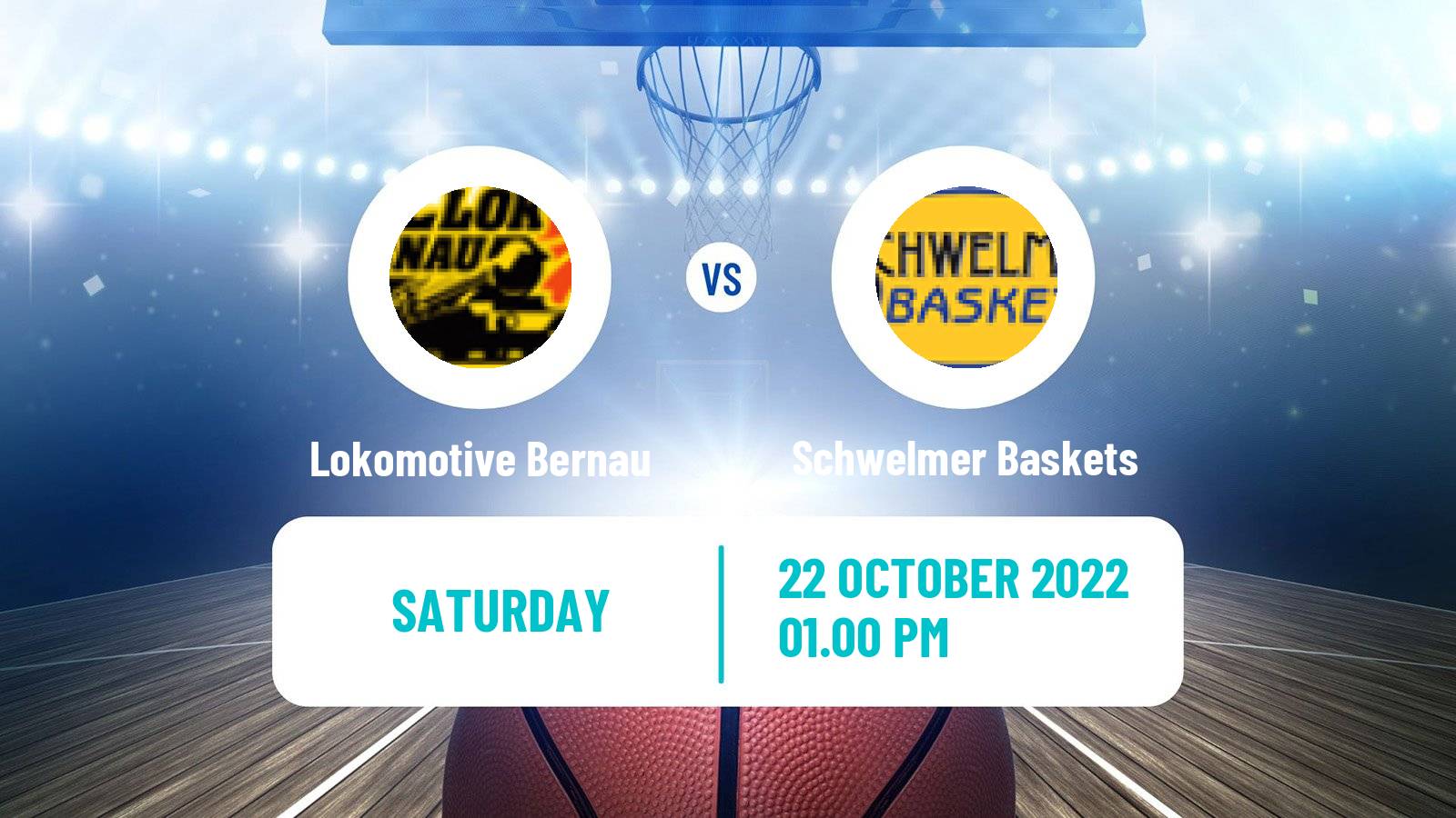 Basketball German Pro B Basketball Lokomotive Bernau - Schwelmer Baskets