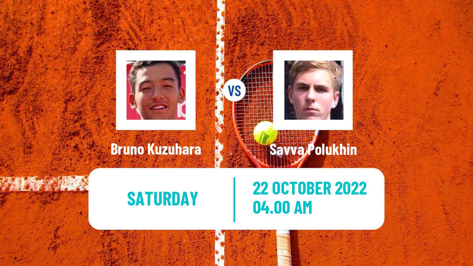 Tennis ITF Tournaments Bruno Kuzuhara - Savva Polukhin