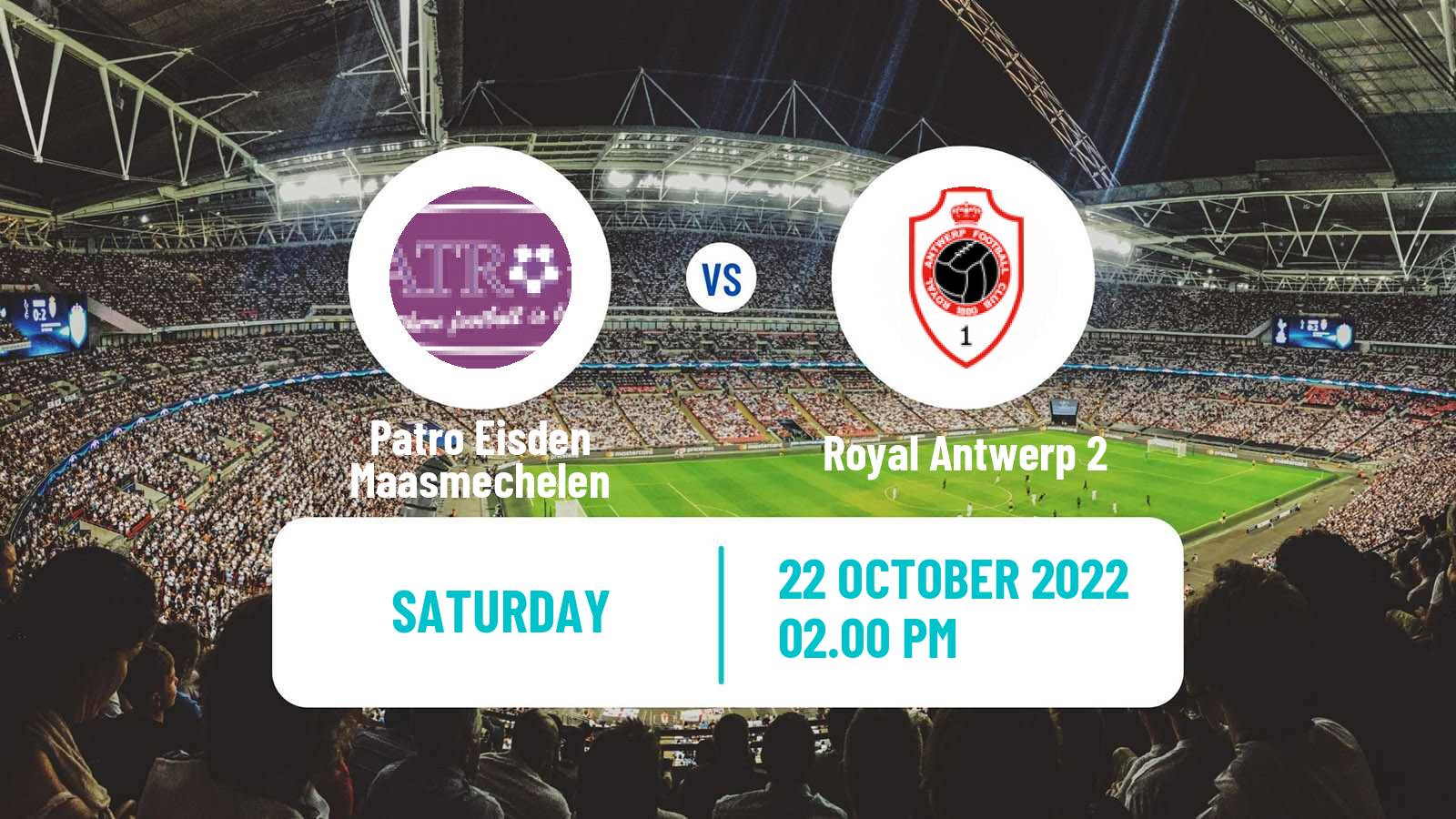 Soccer Belgian National Division 1 Patro Eisden Maasmechelen - Royal Antwerp 2