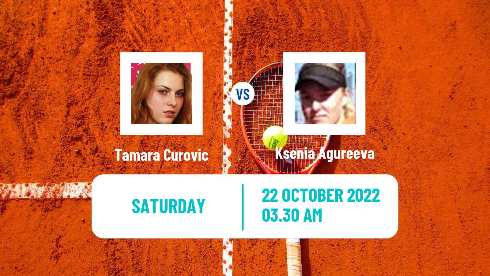 Tennis ITF Tournaments Tamara Curovic - Ksenia Agureeva