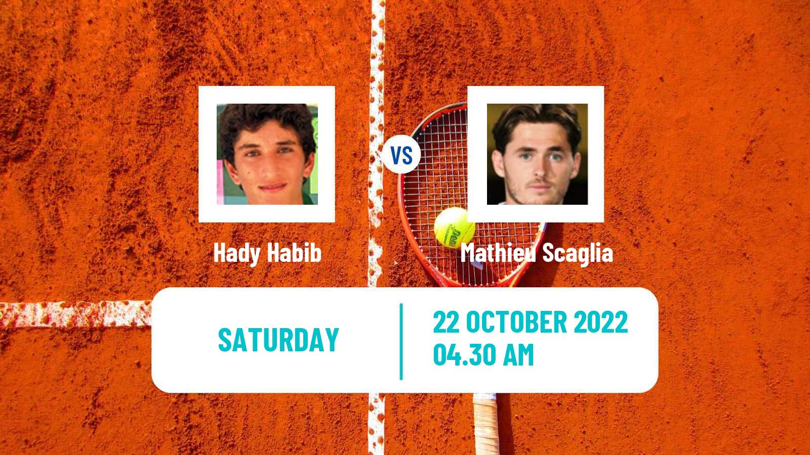 Tennis ITF Tournaments Hady Habib - Mathieu Scaglia