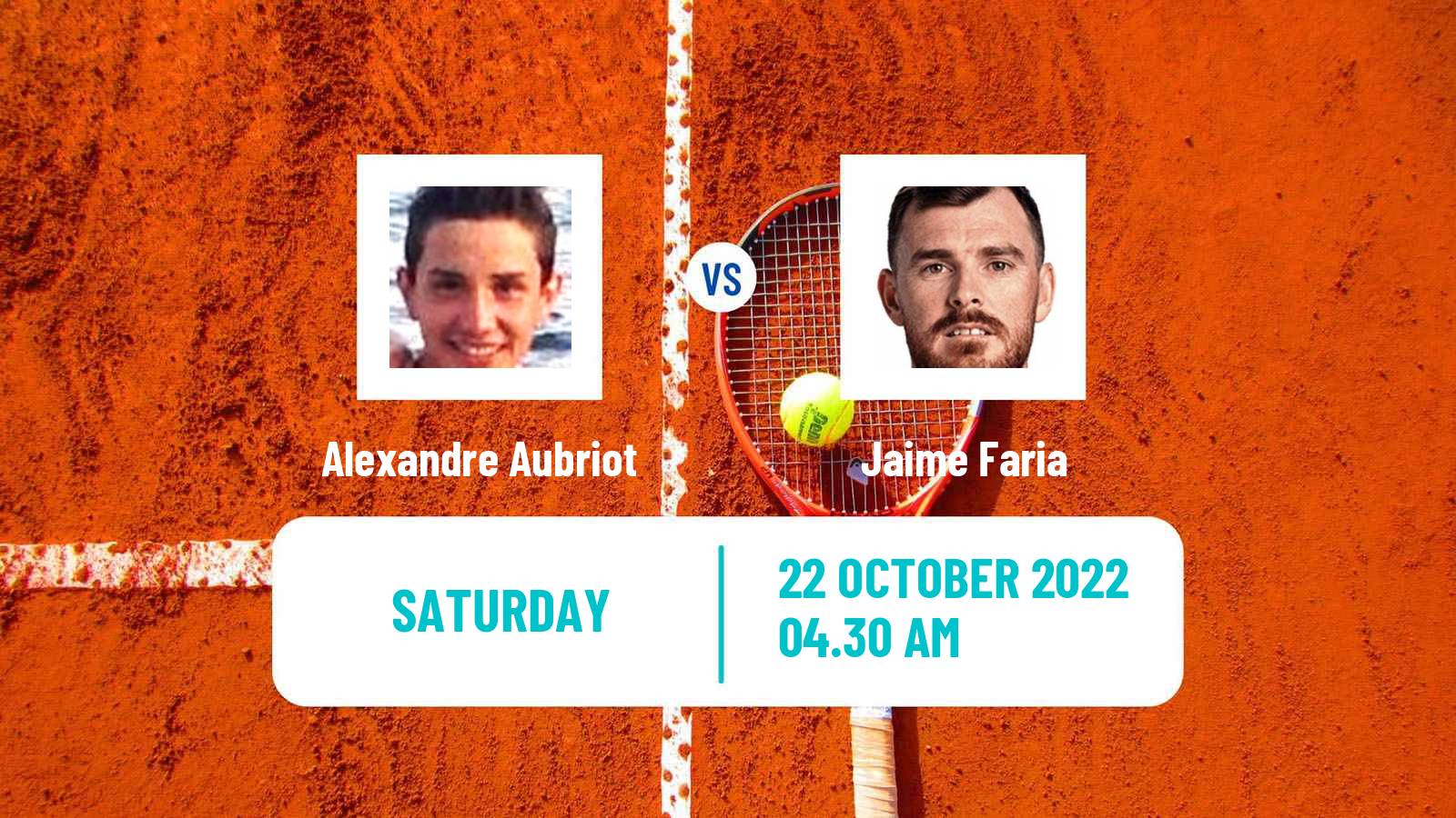 Tennis ITF Tournaments Alexandre Aubriot - Jaime Faria